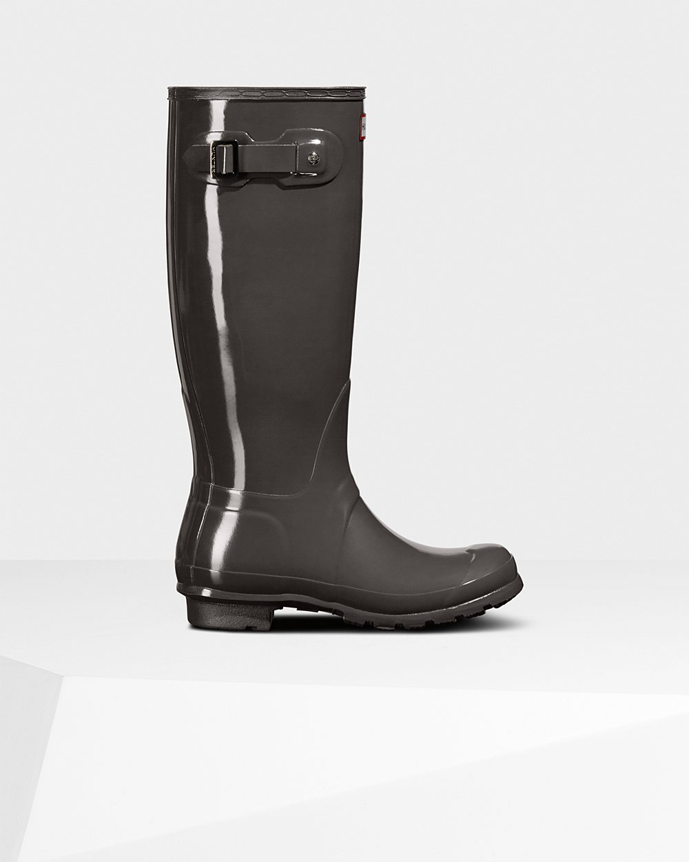 Hunter Mujer Original Gloss - Botas de Lluvia Gris - 962-STKBOU